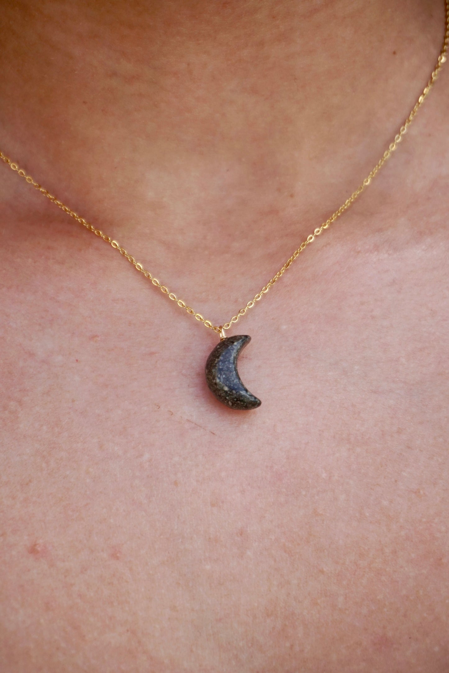 Dainty Alutong Crescent Moon