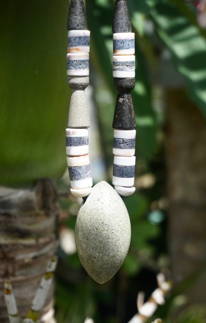 Modern Chamorro necklace, latte stone, slingstone