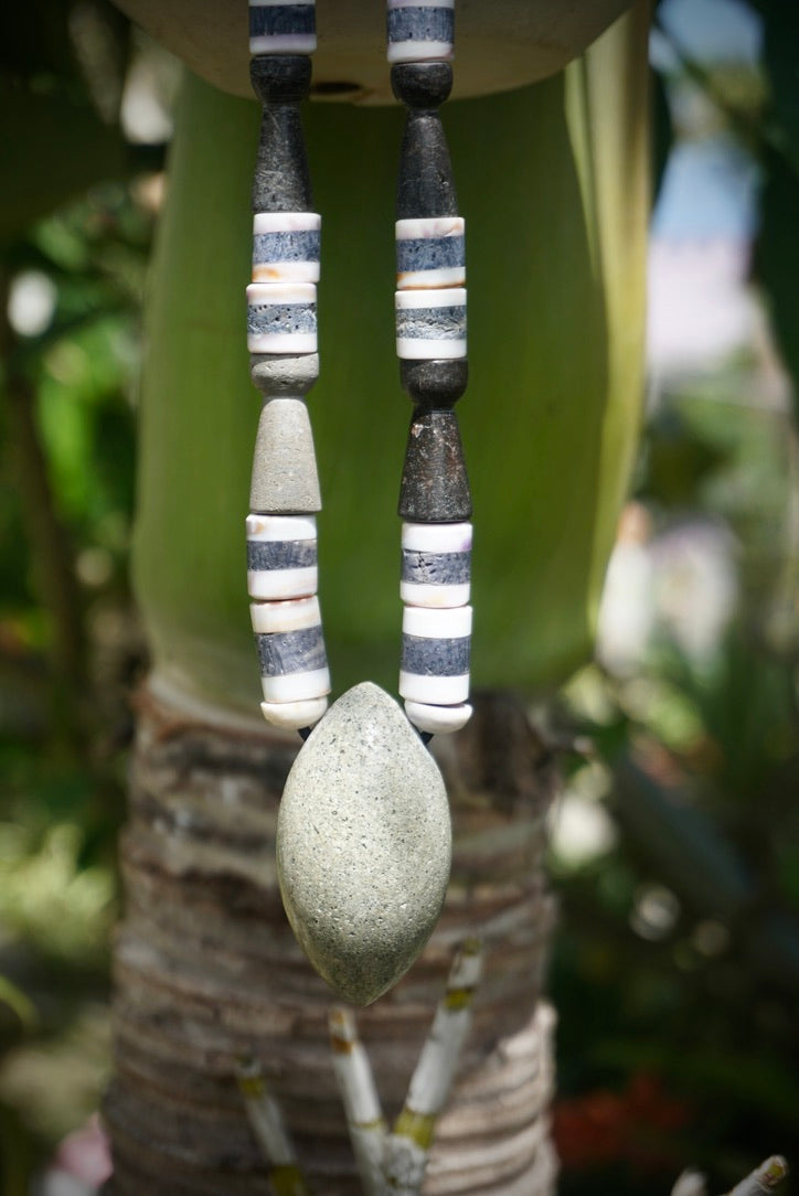 Modern Chamorro necklace, latte stone, slingstone