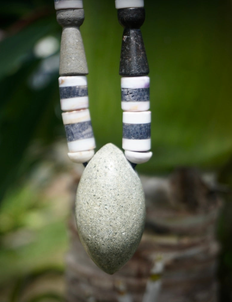 Modern Chamorro necklace, latte stone, slingstone