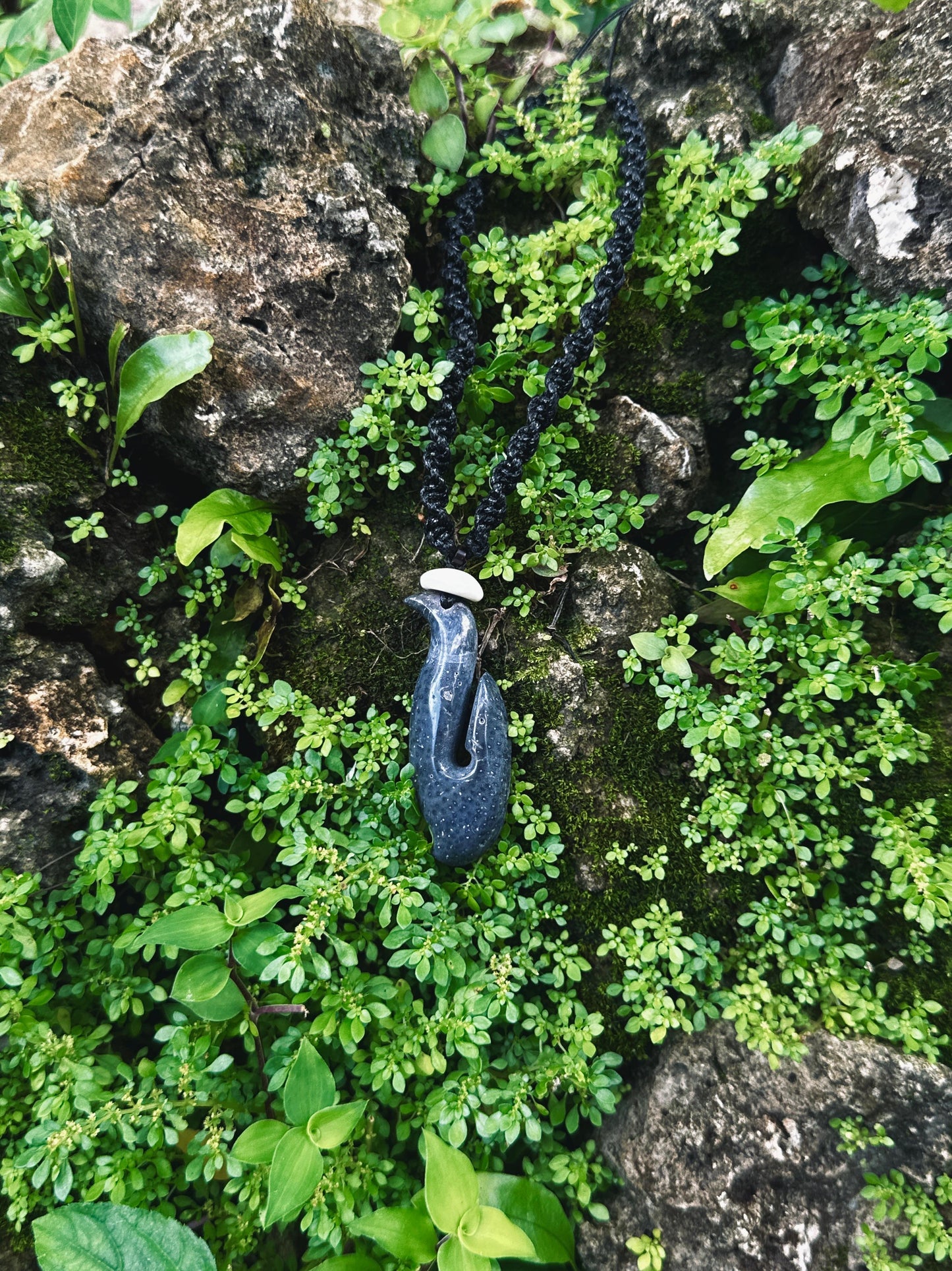 Blue coral, hook, Chamorro jewelry, CHamoru jewelry