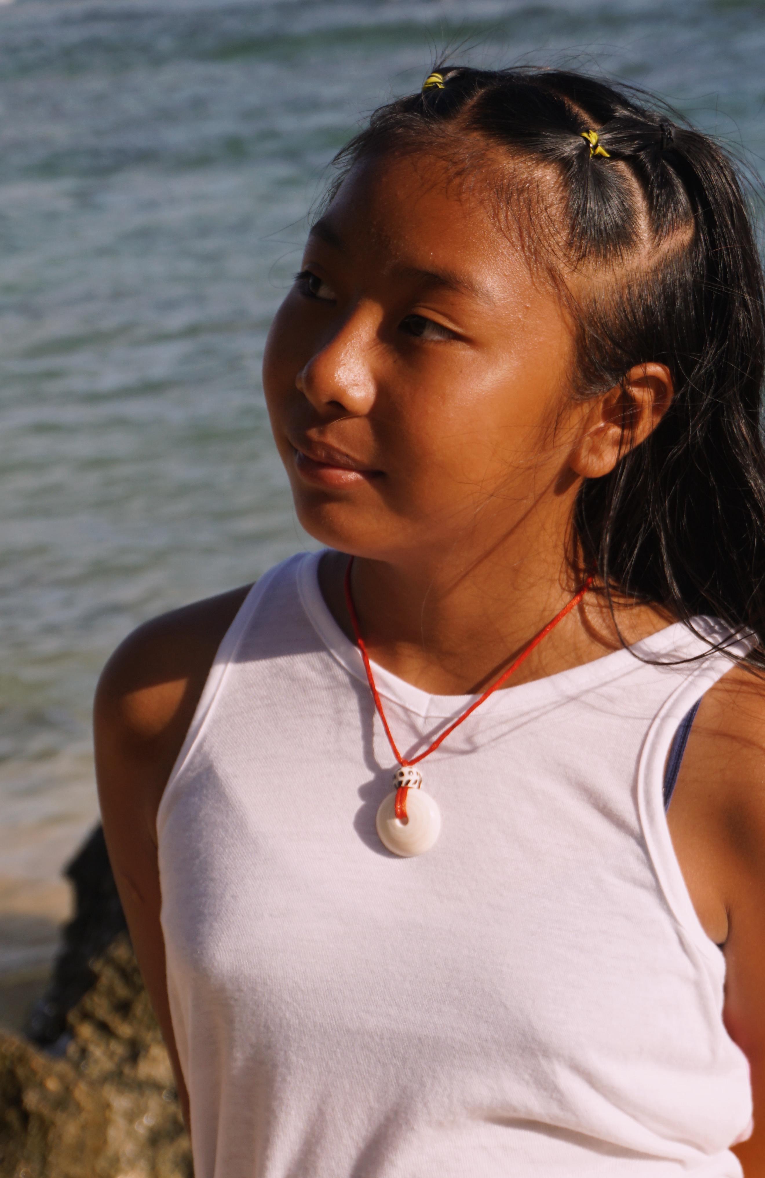 Puka Shell + Hebrew Coneshell Top Bead