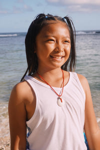 Puka Shell + Hebrew Coneshell Top Bead