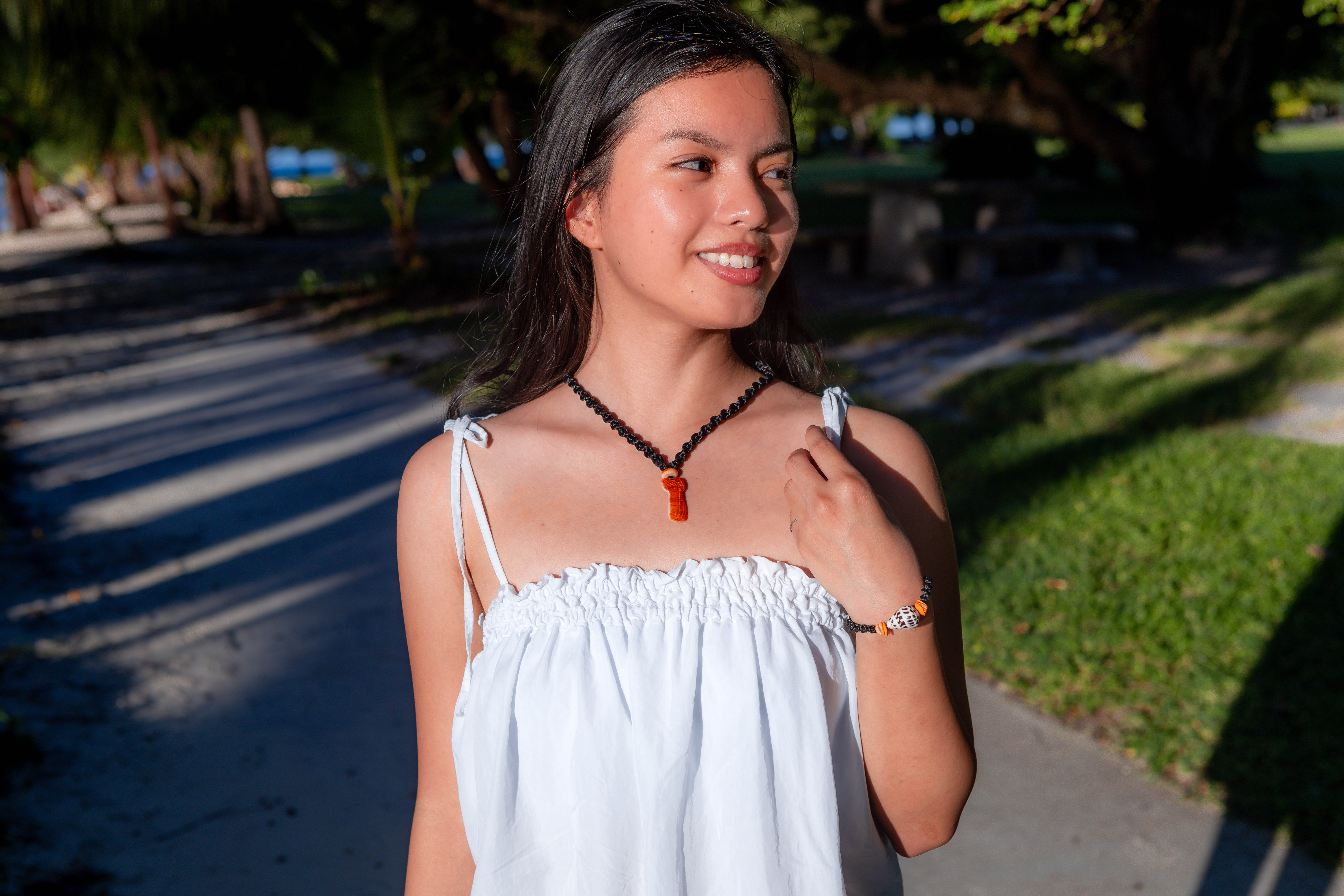 Latte Stone Necklace