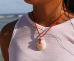 Load image into Gallery viewer, Puka Shell + Hebrew Coneshell Top Bead
