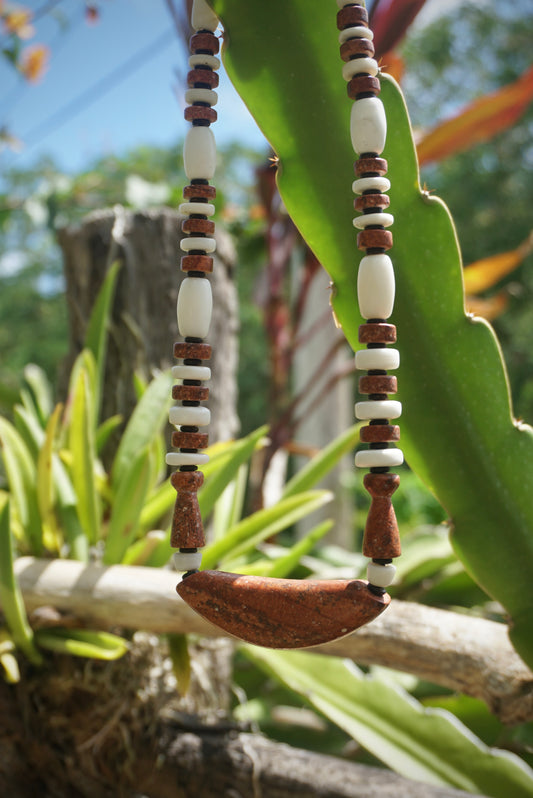 Modern Chamorro necklace, latte stone, sinåhi 