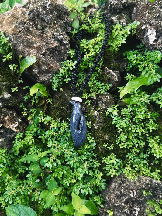 Blue coral, hook, Chamorro jewelry, CHamoru jewelry