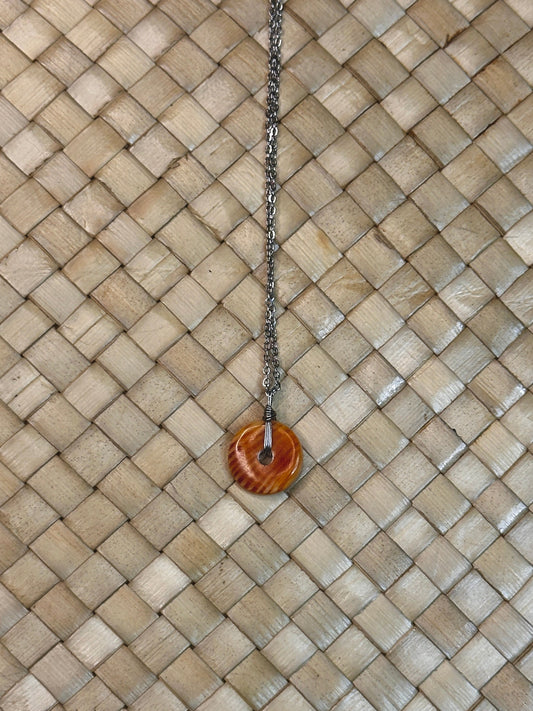 Spondy Moneybead on Silver